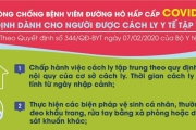 Quy định dành cho người được cách ly y tế tập trung phòng COVID-19